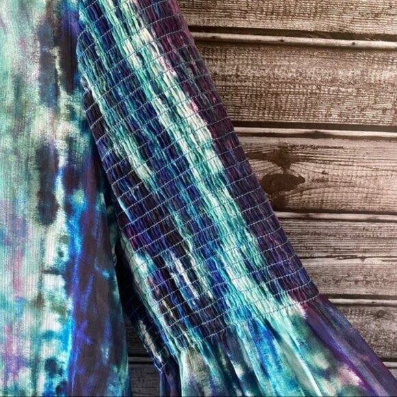 Messino Women's Semi-Sheer Multi-Colored Blouse Size XXL - Picture 6 of 12